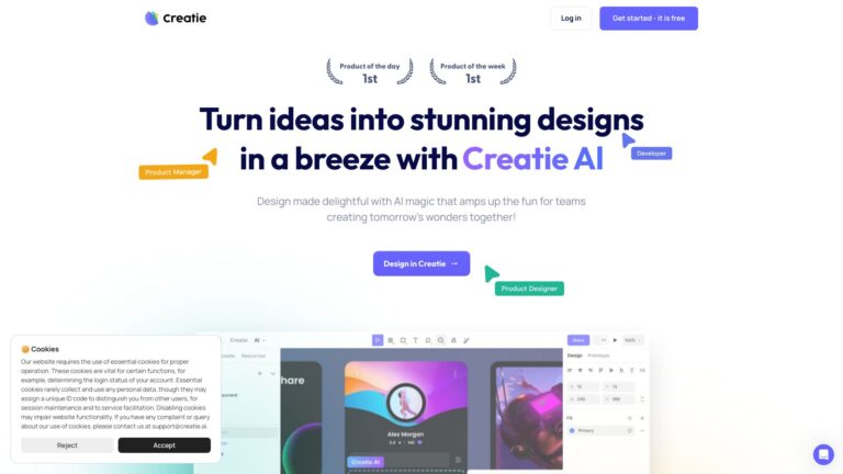 Creatie  ⎸ UI 디자인 도구