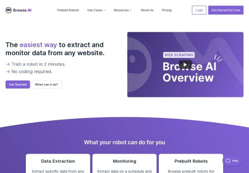 browse.ai ⎸ 웹 크롤링 도구